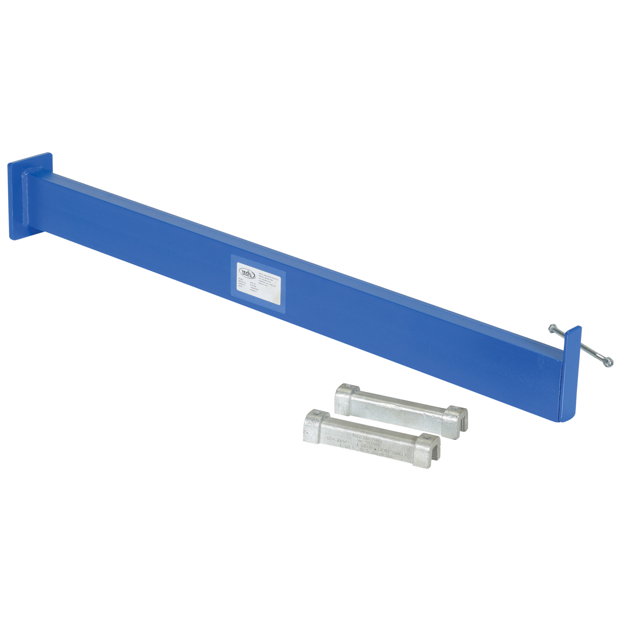 Vestil Cantilever Straight Arm with Lip - 8in. Height, 6.688in. Width, 49.375in. Depth, Model# SSAL-48